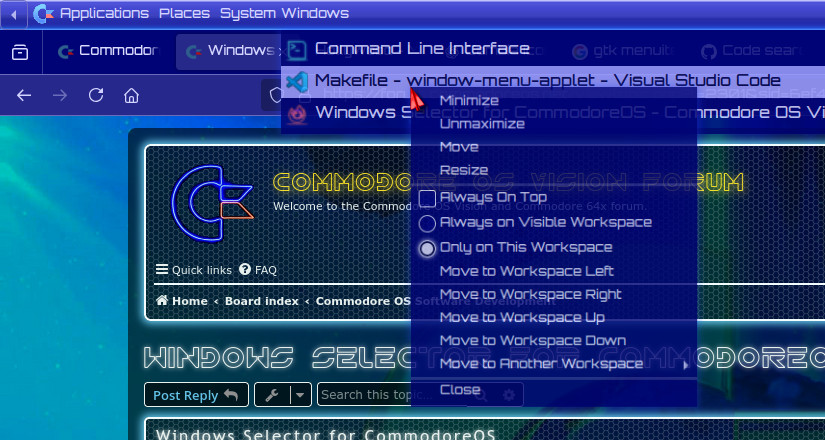 Windows Menu
